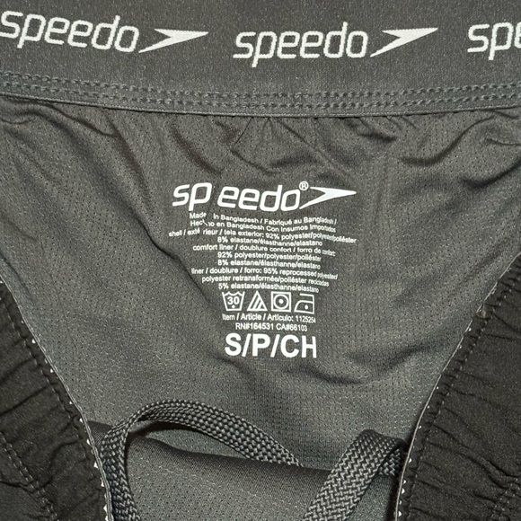 Speedo Men's Athletic Black Shorts - Picture 2 of 3